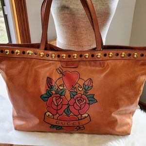 GUCCI❤😛AUTHENTIC RARE XL TATTOO BABOUSKA TOTE